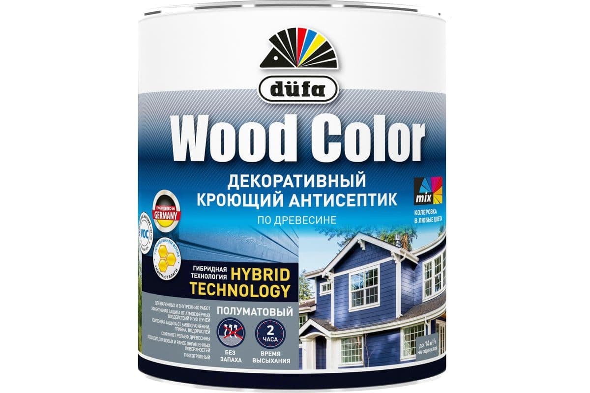 Dufa Декоративный кроющий антисептик WOOD COLOR