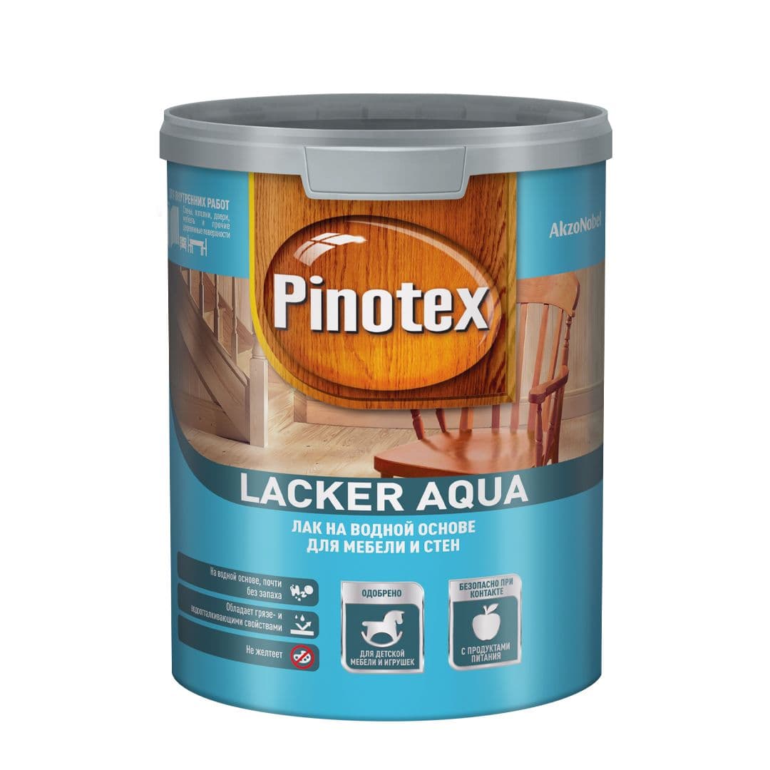 PINOTEX LACKER AQUA 70 Лак на водной основе для древесины глянцевый