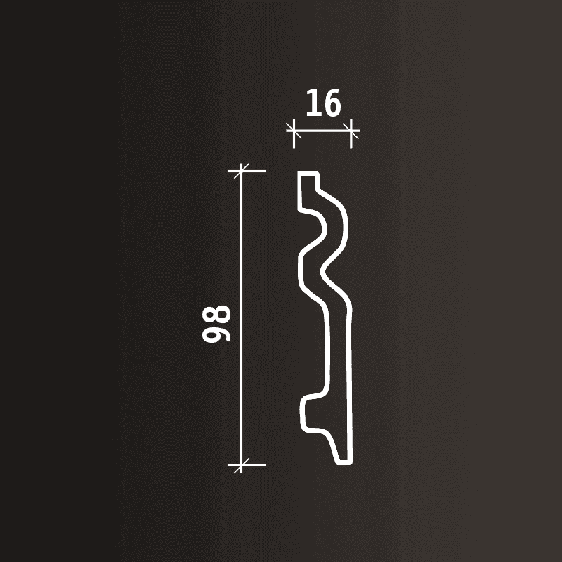 Плинтус интерьерный Европласт 1.53.109