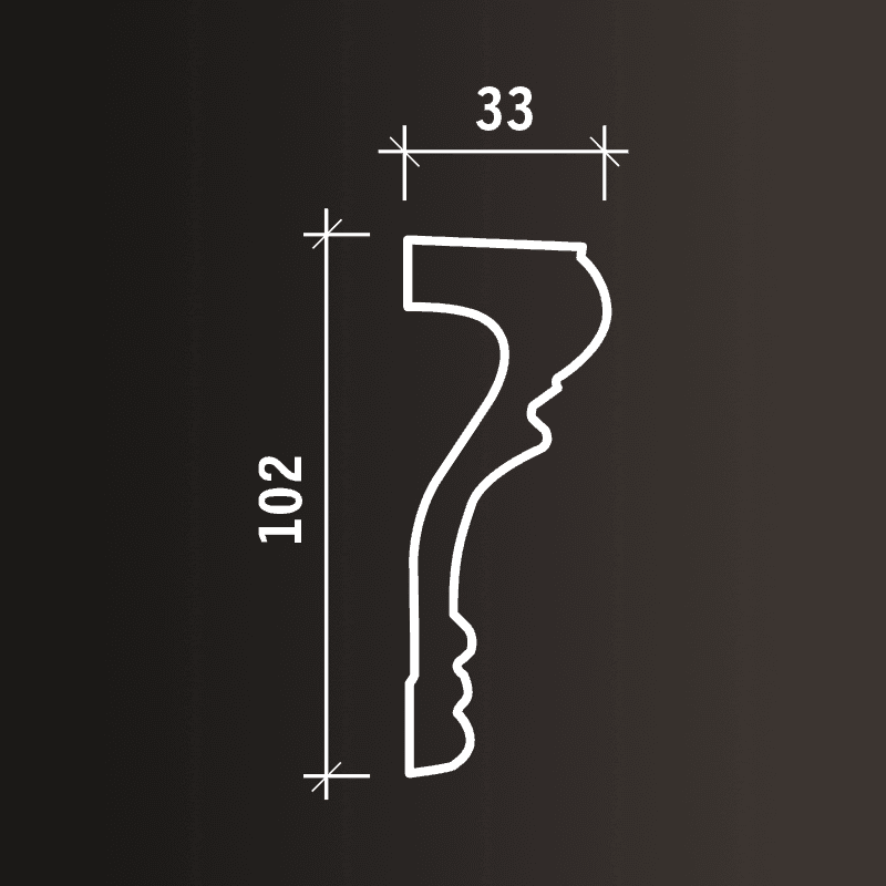 Молдинг интерьерный Европласт 1.51.355 гибкий