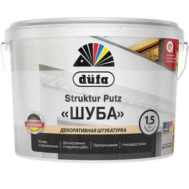 Dufa STRUKTUR PUTZ Штукатурка структурная ШУБА зерно 1,5мм 
