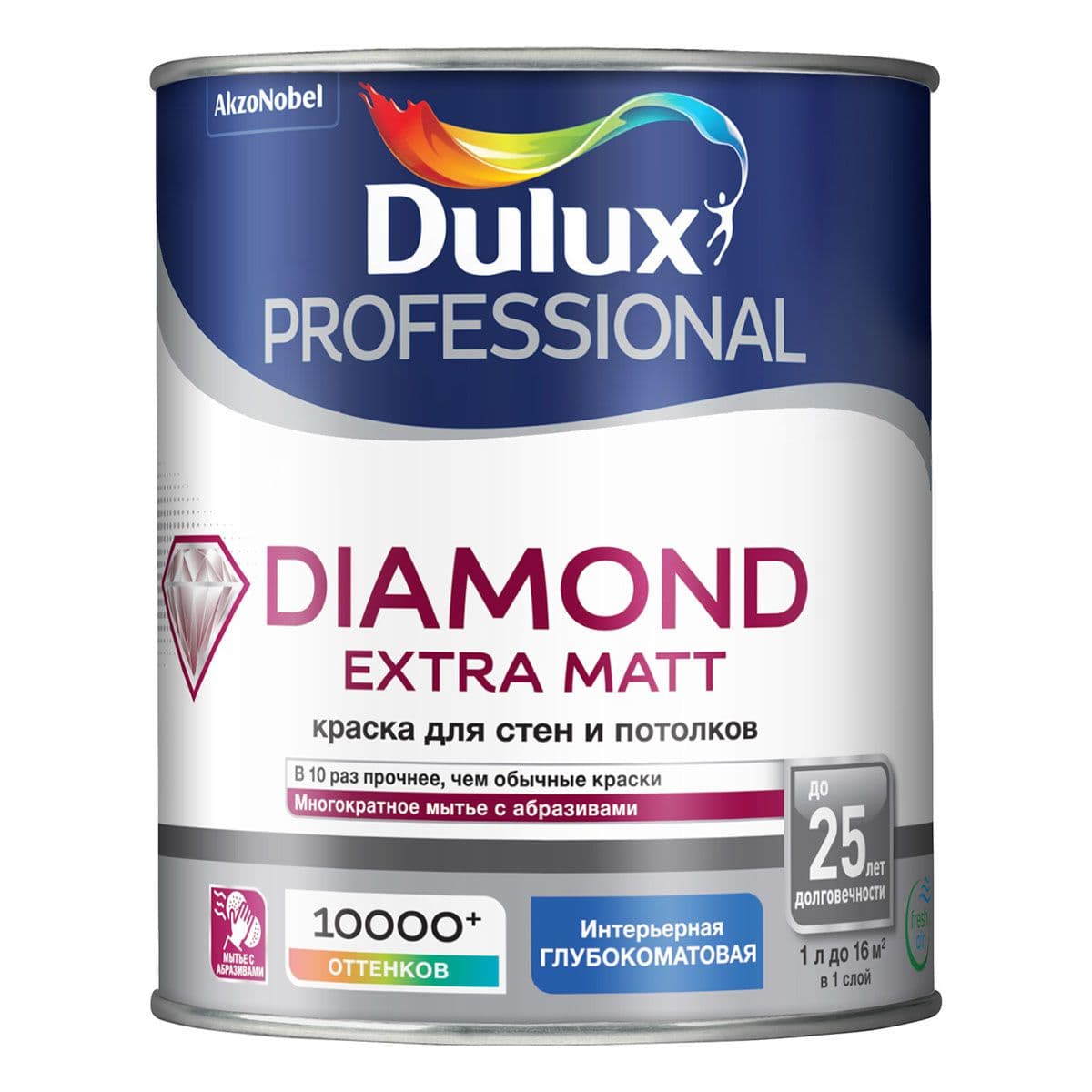 DULUX DIAMOND EXTRA MATT краска для стен и потолков глубокоматовая
