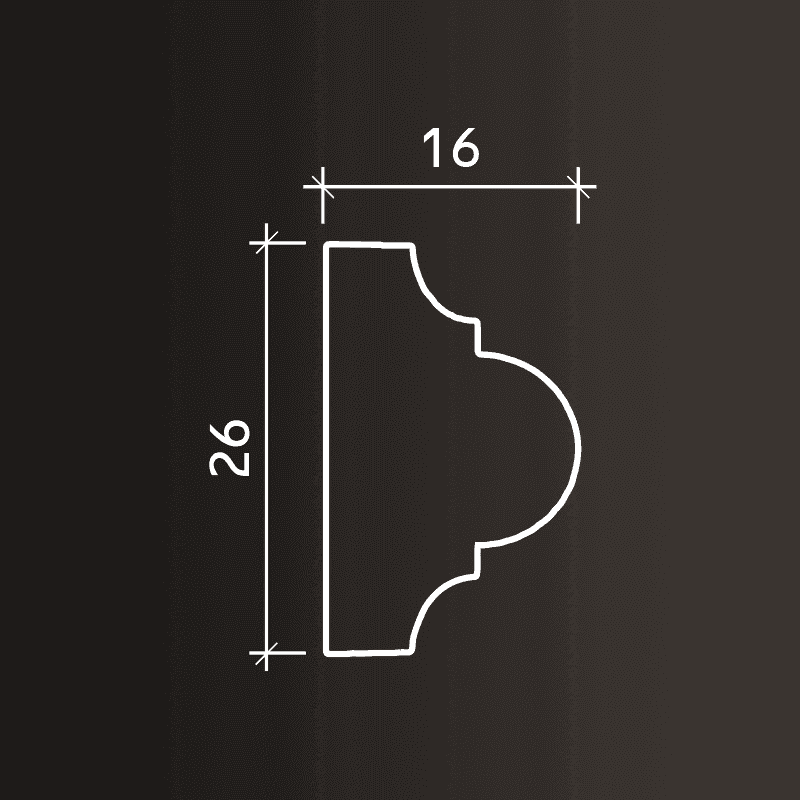 Молдинг интерьерный Европласт 1.51.353 Молдинг интерьерный Европласт 1.51.353